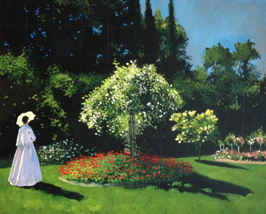 La dame blanche au jardin (Claude Monet)