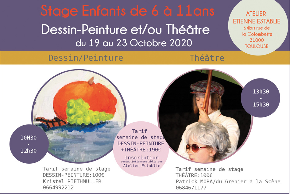 Stage arts plastiques et théâtre enfant